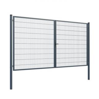 Brána 2kr. SQUARE ZnPVC 4000x2000mm, antracit