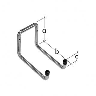 Hák dvojitý "U" 80x120x50mm