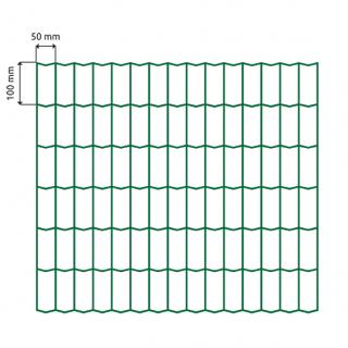 Pletivo zvárané 100x50x2,5-1000mm 15m zelená