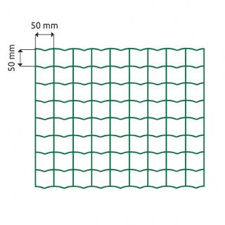 Pletivo zvárané 50x50x2,5-1800mm 25m zelená