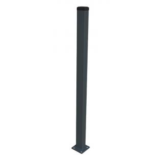Stĺpik 60x40mm s pätkou ZnPVC 2000mm antracit