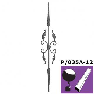 Tyč ozdobná h900, b170mm, P/035A-12,D12x12