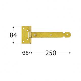 Záves bránkový ľahký 250x30x2,0mm