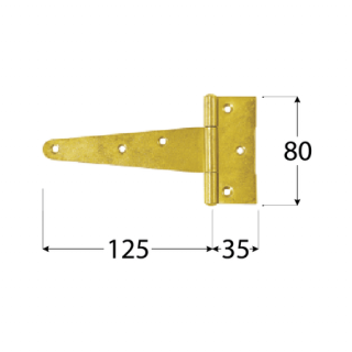 Záves trojuholníkový 125x30x65x2,0mm