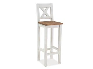 barová stolička POPRAD, farba hnedá medová/borovica patina
