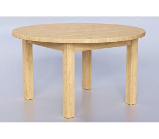 BRUNO masívny jedálenský stôl 80x80, jaseň
