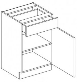 ELENA D40S/1, sektorový kuchynský nábytok (dolná skrinka s jednou zásuvkou)