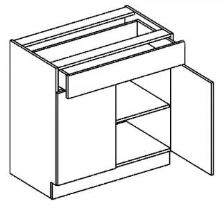 ELENA D80S/1, sektorový kuchynský nábytok (spodná skrinka s jednou zásuvkou)