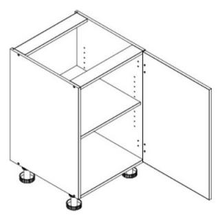 EMMA D60 P/L, sektorový kuchynský nábytok (dolná skrinka s jednou zásuvkou)