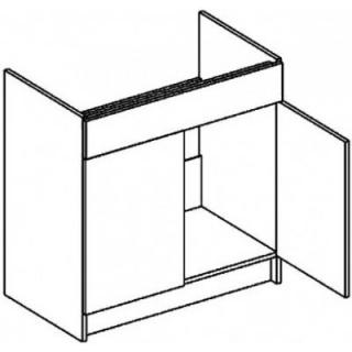 EMMA D80ZL, sektorový kuchynský nábytok (dolná drezová skrinka)