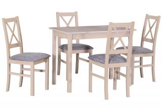 jedálenský set, stôl MX 3 + stolička B 10 (1+4)