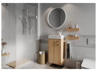 #nábytok do kúpeľne OIA dub sonoma (zostava z obrázka bez zrkadla)