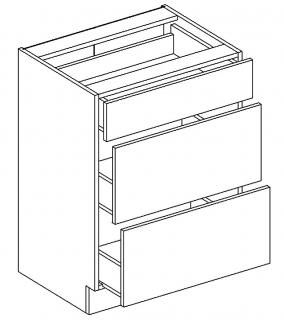 NATALIA D60S/3, sektorový kuchynský nábytok  (spodná zásuvková skrinka )