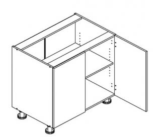 NATALIA D80, sektorový kuchynský nábytok  (spodná skrinka s jednou policou)