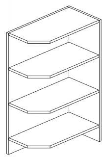 NATALIA DPO, sektorový kuchynský nábytok  (spodná otvorená skrinka, ukončovacia)