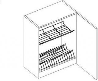 NATALIA W60 SU P/L, sektorový kuchynský nábytok  (horná skrinka s odkvapkávačom)