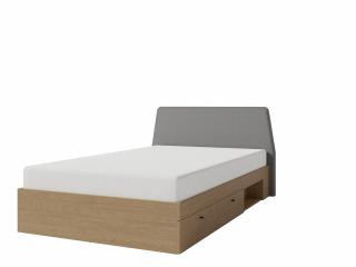 posteľ 120 ALESSIO, systém 13, eukalyptus/dub (120/200cm, v cene postele je rošt)
