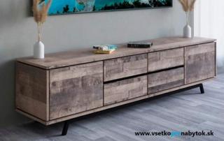 HAVANA TV TABLE, podnož pod TV skrinku (čierna RAL 9005)