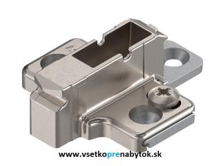 Montážna podložka krížová s excentrom - CLIP top (zvýšenie 6 mm / výška 14,5 mm)