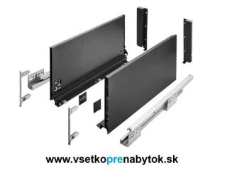 Sada AXIS PRO "A", výška H-200mm (dĺžka 250 mm - čierna matná)
