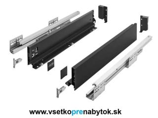 Sada AXIS PRO "A", výška H-86mm (dĺžka 450 mm - čierna matná)