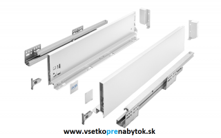 Sada AXIS PRO "B", výška H-120mm (dĺžka 350 mm - biela matná)