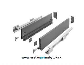 Sada AXIS PRO "B", výška H-120mm (dĺžka 600 mm - antracit matná)