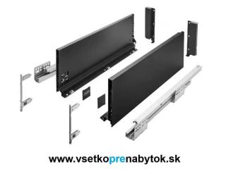 Sada AXIS PRO "C", výška H-168mm (dĺžka 400 mm - čierna matná)