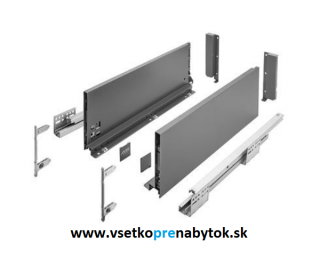 Sada AXIS PRO "C", výška H-168mm (dĺžka 450 mm - antracit matná)