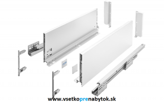 Sada AXIS PRO "C", výška H-168mm (dĺžka 600 mm - biela matná)