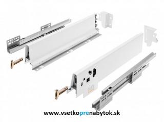 Sada Modern Box "A", H-84 mm, výsuv 40 kg s tlmením (dĺžka 500 mm - biela)