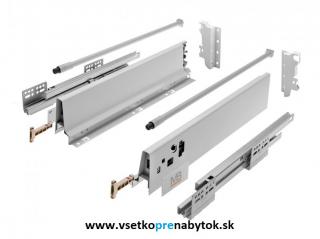 Sada Modern Box "B", H-135 mm, výsuv 40 kg s tlmením (dĺžka 500 mm - šedá)