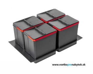 Sorter AxiSpace, šírka 800 mm, 4X15L