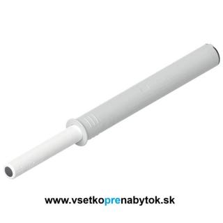 TIP-ON pre dvierka s dorazom - dlhý (dĺžka 76 mm - Hodvábna biela)