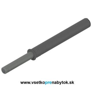 TIP-ON pre dvierka s dorazom - dlhý (dĺžka 76 mm - Platinová šedá)