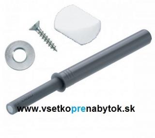 TIP-ON pre dvierka s magnetom - dlhý (dĺžka 76 mm - Platinová šedá)