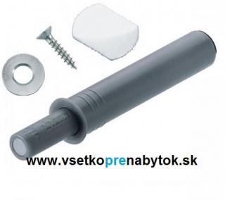 TIP-ON pre dvierka s magnetom - krátky (dĺžka 50 mm - Platinová šedá)