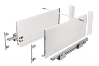 Zásuvka AXIS PRO PUSH "D", výška H-200mm (dĺžka 450mm - biela matná)