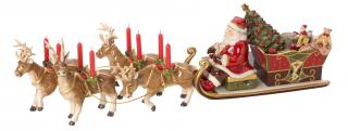 Christmas Toys Memory - hrajúci svietnik Santa na saniach a soby - Villeroy & Boch
