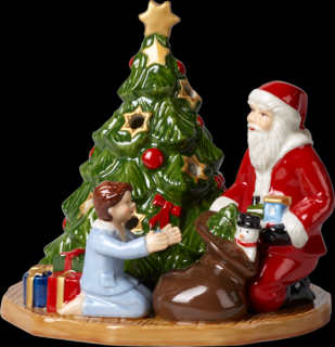 Christmas Toys - svietnik, Santa s darčekmi, 14,5 cm - Villeroy & Boch