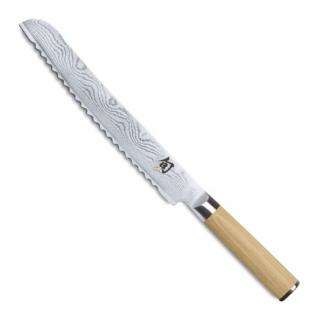 KAI - Nôž na chlieb 23 cm Shun, biely