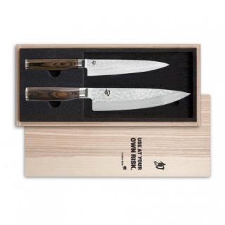 Kai - Sada 2 nožov: univerzálny nôž 15 cm + nôž šéfkuchára 20 cm  Shun Premier Tim Mälzer