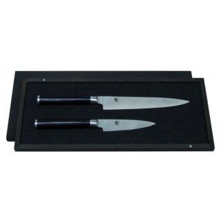 KAI - Set 2 nožov Shun: malý 9 cm + univerzálny 15 cm - v drevenej darčekovej kazete