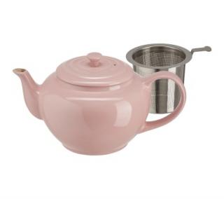 Le Creuset - čajník keramický so sitkom 1,3l - Chiffon Pink