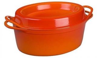 Le Creuset - DOUFEU liatinový hrniec oválny - LIMITOVANÁ EDÍCIA, oranžový  35cm/9,2l