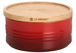 Le Creuset  - dóza malá 0,65l  - čerešňovo červená