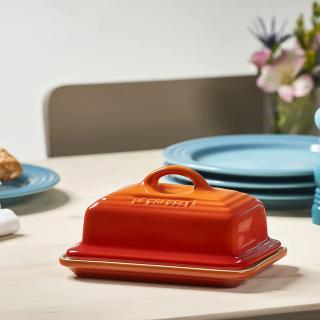 Le Creuset  - dóza na maslo - oranžová