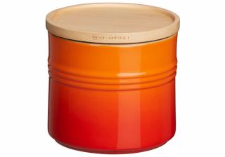 Le Creuset  - dóza stredná 1,4l  - oranžová