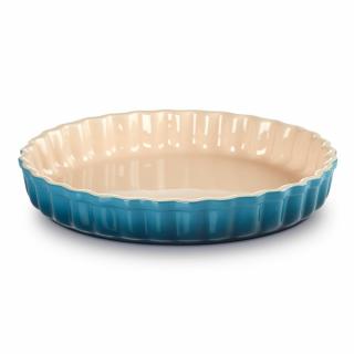 Le Creuset - Forma na pečenie koláčov Tarte 28 cm modro - zelená