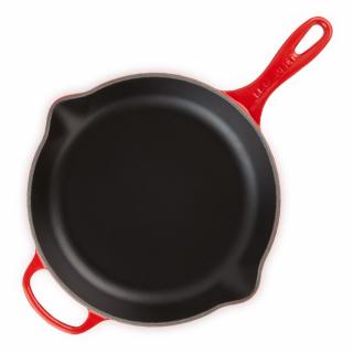 Le Creuset - hlboká panvica na vyprážanie, servírovanie okrúhla 26 cm červená